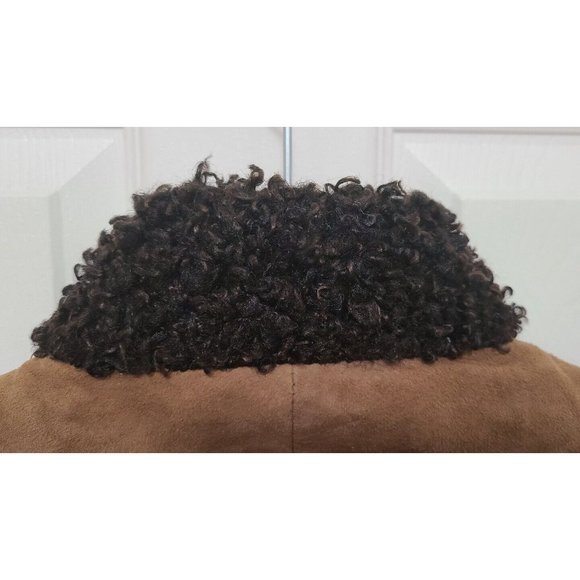 Vtg 70s Breier Of Amsterdam Women's Long Suede Jacket Brown Embroidered Sz Small - Picture 9 of 15